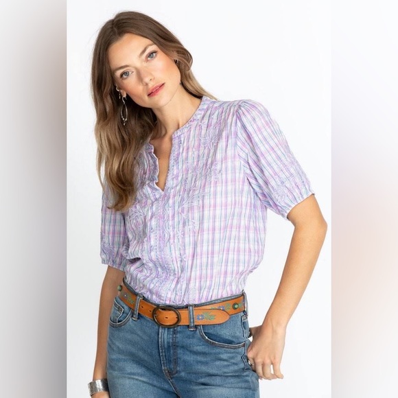 NWT Johnny Was Malo Puff Sleeve Blouse - Picture 5 of 10